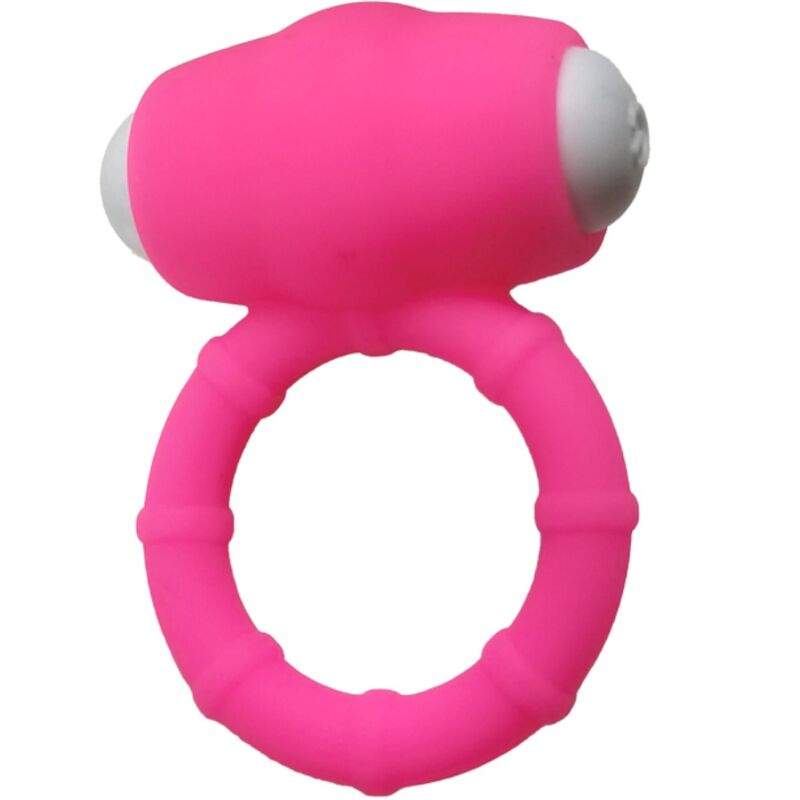 ANNEAU VIBRANT SILICONE ROSE