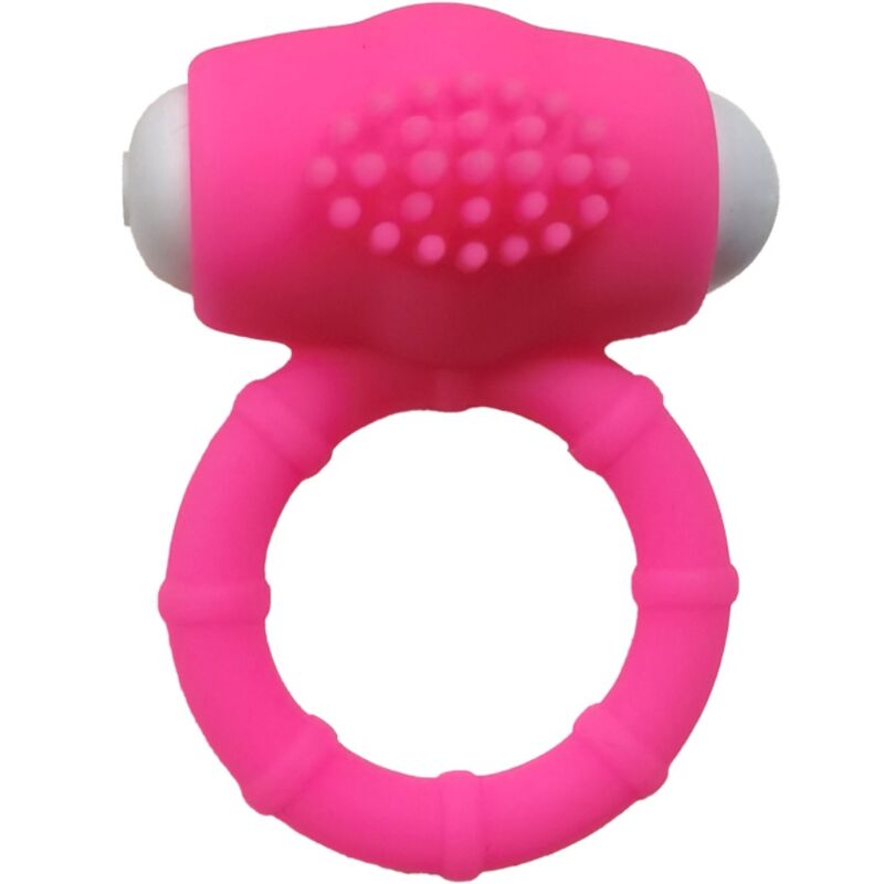 ANNEAU VIBRANT SILICONE ROSE