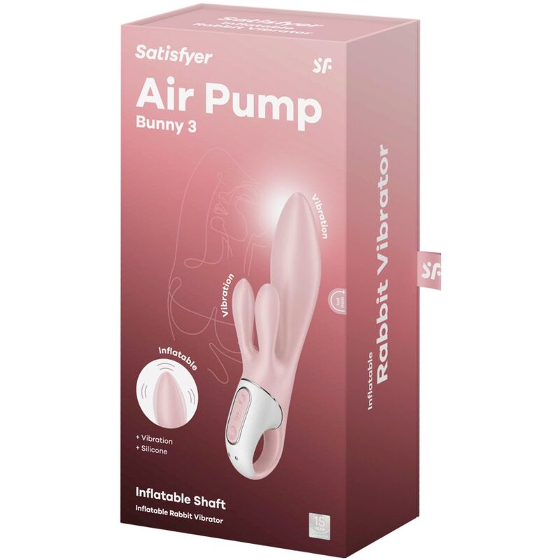 SATISFYER - AIR PUMP BUNNY 3 ROSE