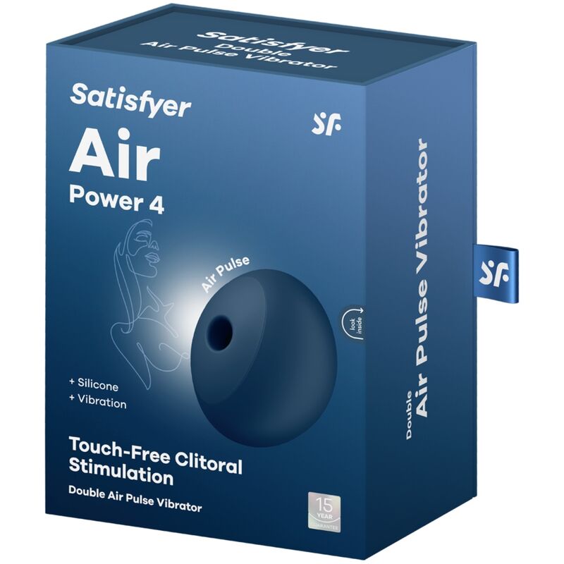 SATISFYER - AIR POWER 4 STIMULATEUR BLEU