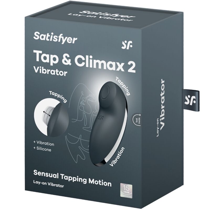 SATISFYER - STIMULATEUR "TAP & CLIMAX 2" GRIS