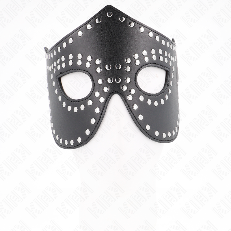 MASQUE EN CUIRETTE À RIVETS MODÈLE 2 30 x 12 CM