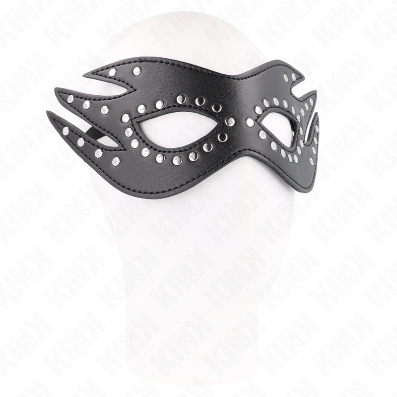 MASQUE EN CUIRETTE À RIVETS MODÈLE 3 26 x 9,5 CM