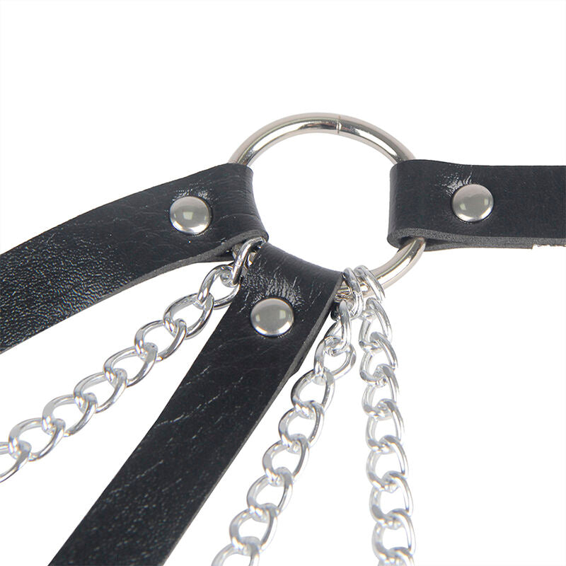 SUBBLIME - CEINTURE PUNK BONDAGE BOUCLE MÉTAL