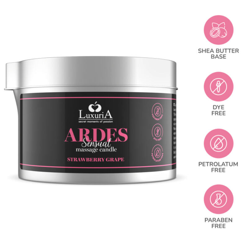 BOUGIE DE MASSAGE RAISIN / FRAISE