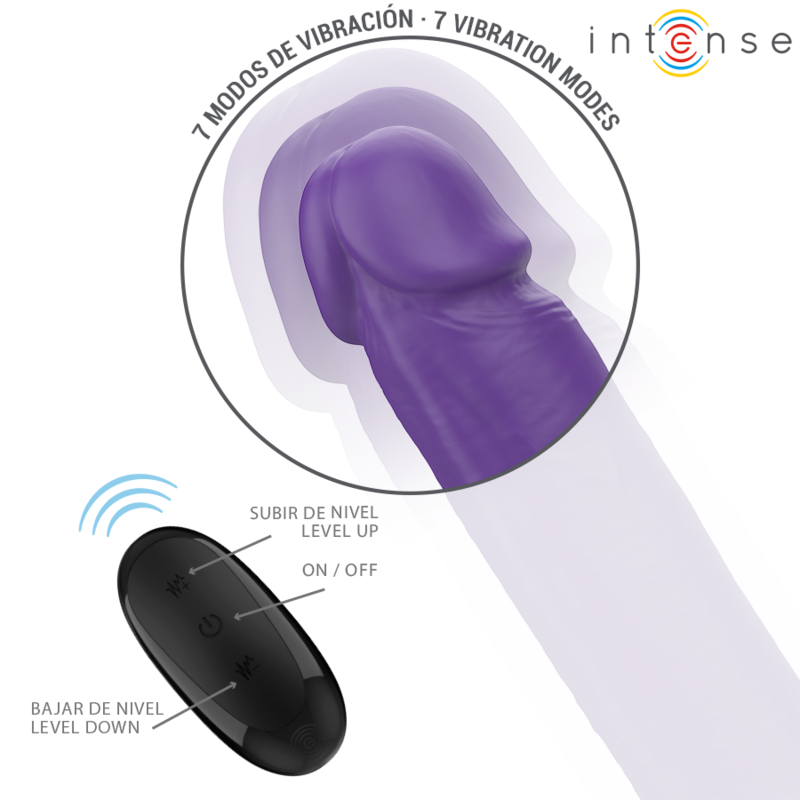 GUNTER DILDO DOUBLE VIBROMASSEUR 40 CM VIOLET