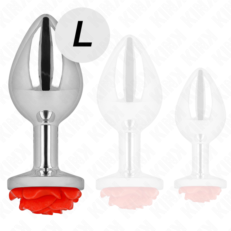 PLUG ANAL ROSE ROUGE TAILLE L
