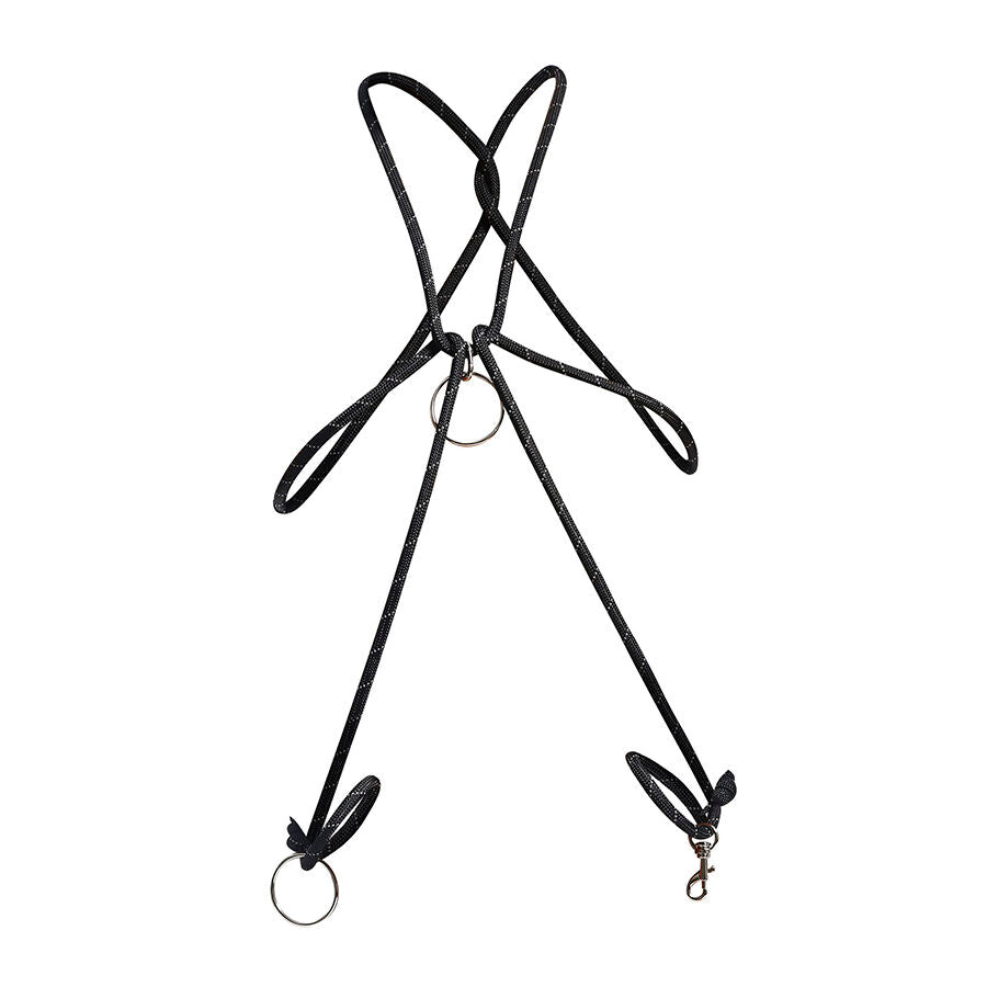 CORDE NOIRE AVEC ANNEAU PÉNAL