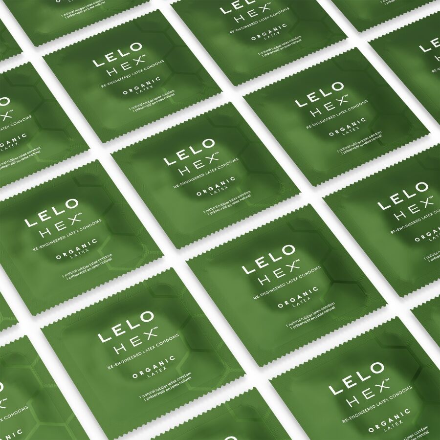 LELO - BOÎTE DE PRÉSERVATIFS HEX BIOLOGIQUES 3 UNITÉS