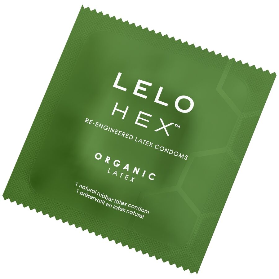 LELO - BOÎTE DE PRÉSERVATIFS HEX BIOLOGIQUES 12 UNITÉS