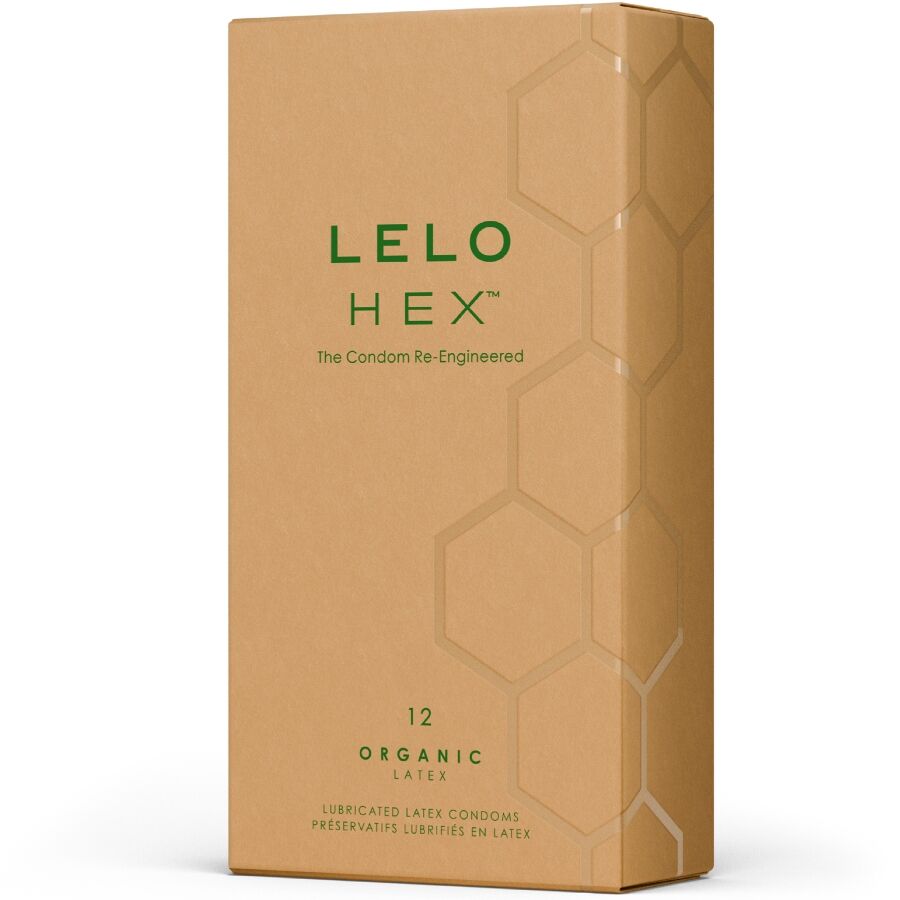 LELO - BOÎTE DE PRÉSERVATIFS HEX BIOLOGIQUES 12 UNITÉS