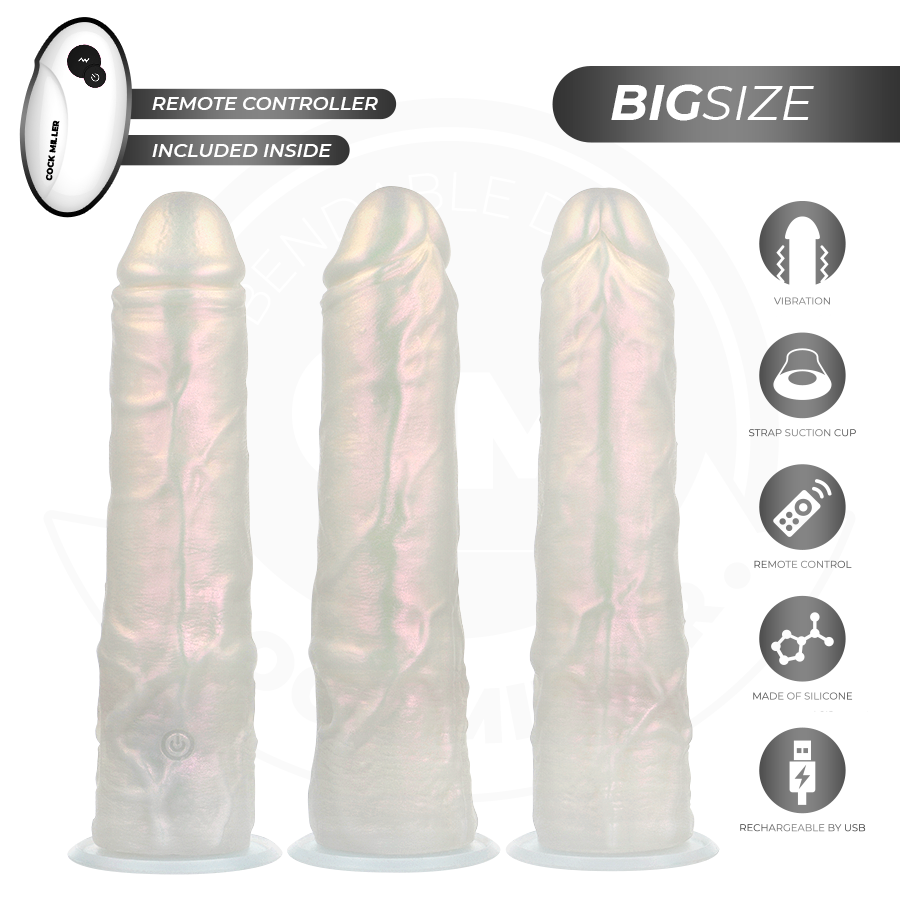 COCK MILLER - GODE AVEC LUMIÈRES ET VIBRATIONS 21,5 CM