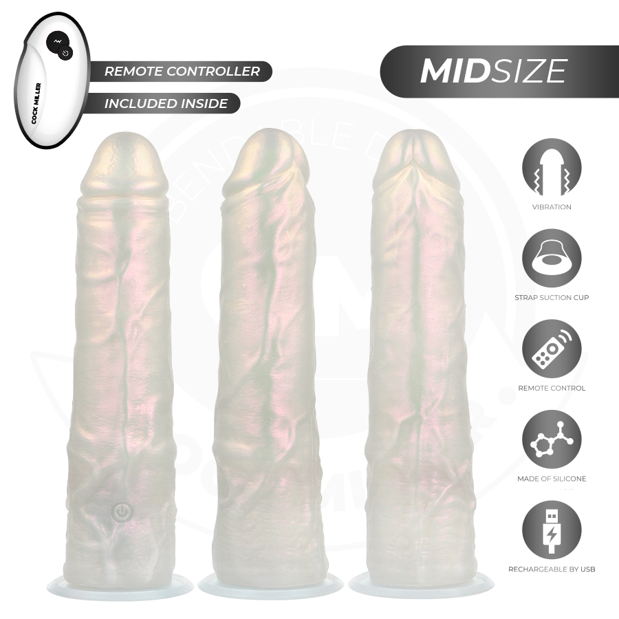 COCK MILLER - GODE AVEC LUMIÈRES ET VIBRATIONS 20,5 CM