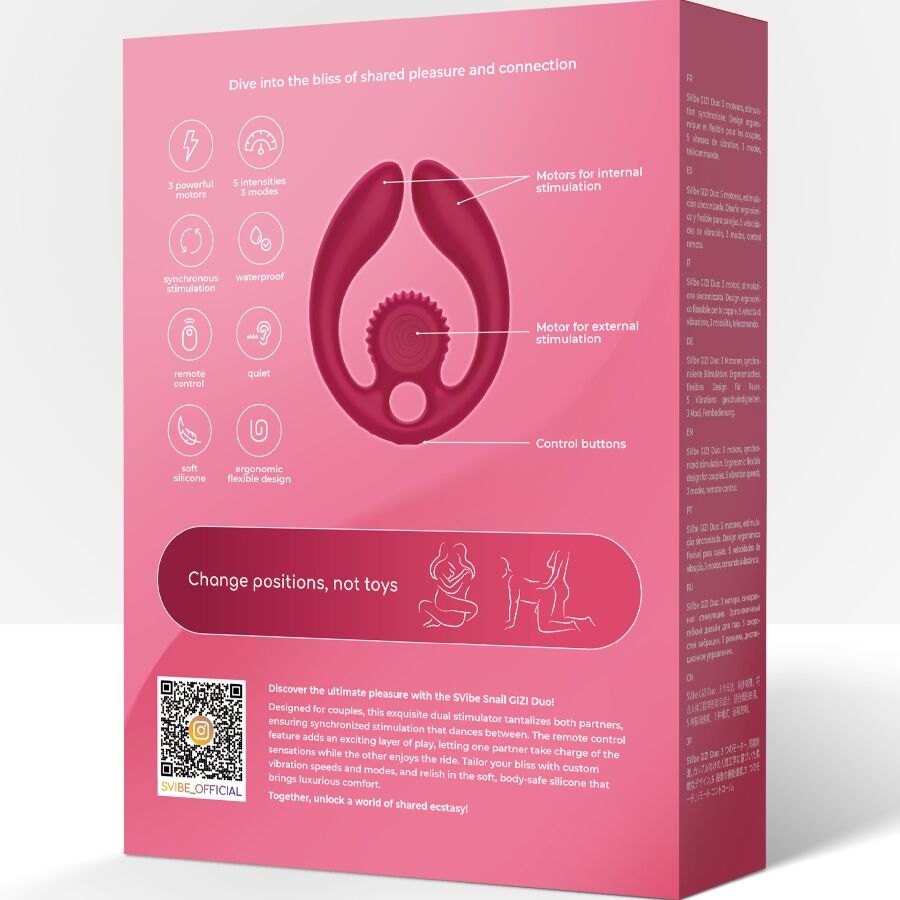 SNAIL VIBE - GIZI DUO STIMULATEUR POUR COUPLES