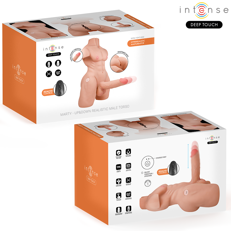 INTENSE DEEP TOUCH - TORSE MARTY AVEC ANUS ET GODEMICHET