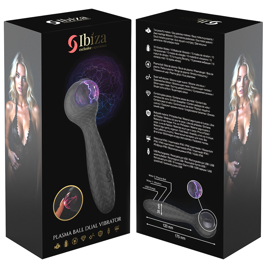 IBIZA - VIBROMASSEUR ET STIMULATEUR À PLASMA SPHERE