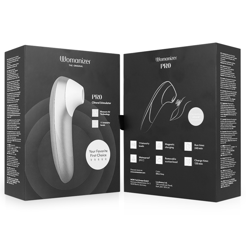 WOMANIZER - STIMULATEUR PRO CLITORIDIEN GRIS
