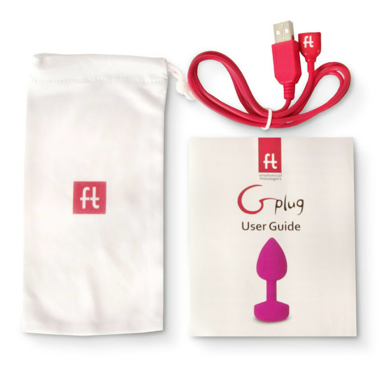 VIBRATEUR ANAL RECHARGEABLE FUNTOYS GPLUG GRAND ROSE NÉON 3.9CM