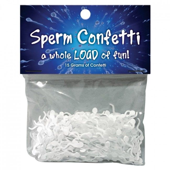 CONFETTIS EN FORME DE SPERMATOZOÏDES
