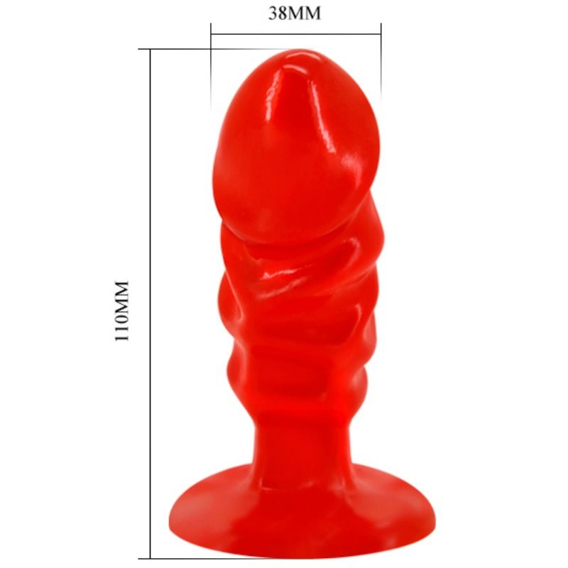 PLUG ANAL AVEC VENTOUSE ROUGE