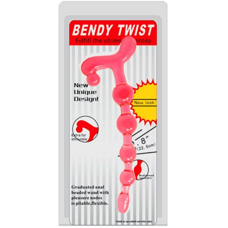 BALLES ANAL BENDY TWIST ROUGE