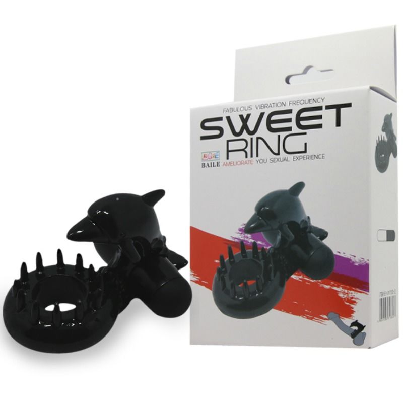 BAILE - SWEET ANNEAU AVEC STIMULATEUR DE CLITORIS DELFIN