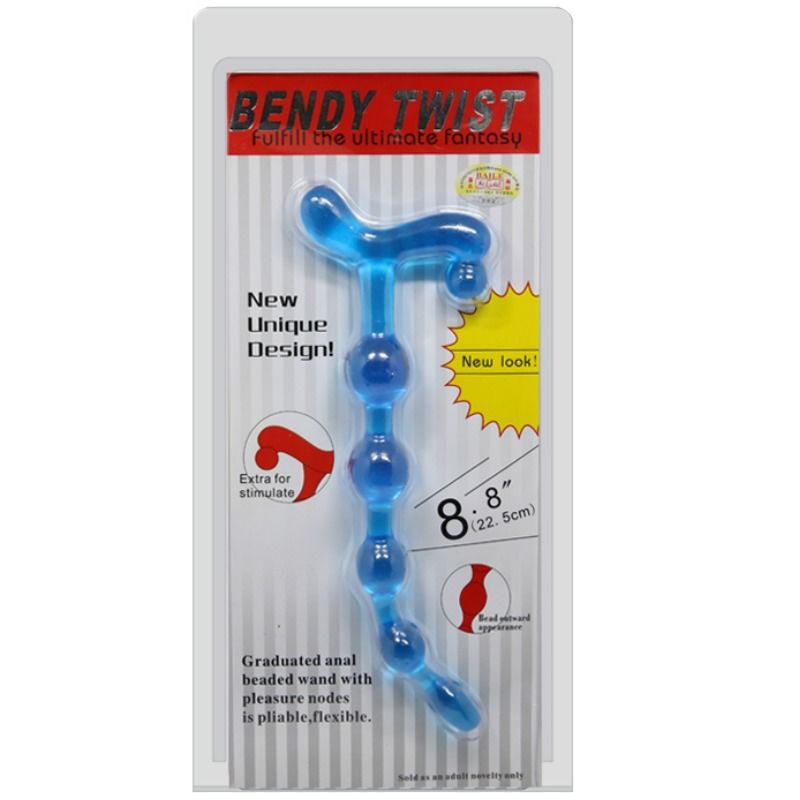 BALLES ANAL BENDY TWIST BLEUES
