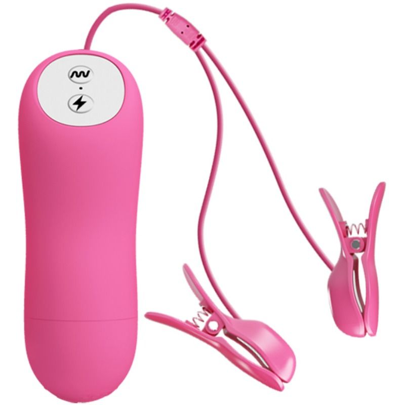 PINCES TÉTONS ÉLECTROCHOC FUCHSIA