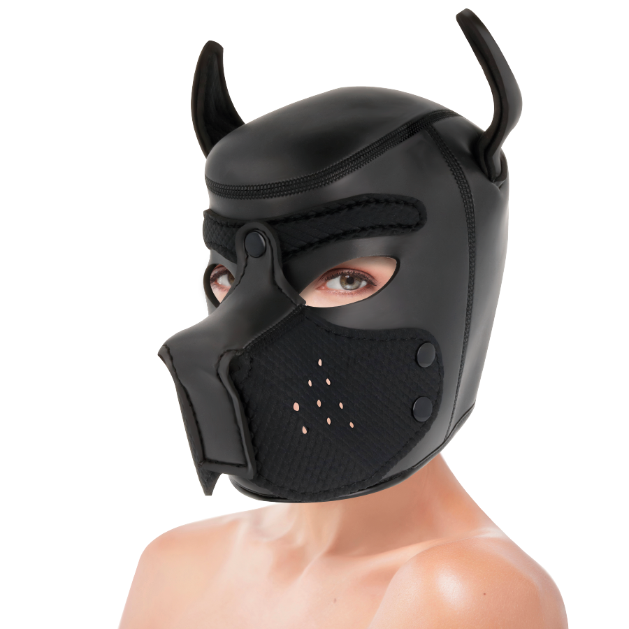 MASQUE DE CHIEN EN NÉOPRÈNE AVEC MUSEAU TAILLE M