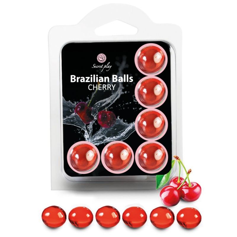 BOULES BRÉSILIENNES CERISES X6