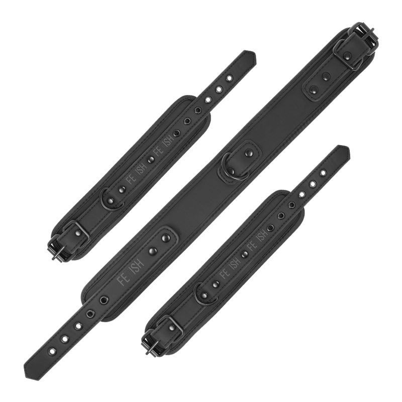 COLLIER ET MENOTTES AVEC DOUBLURE EN NÉOPRÈNE