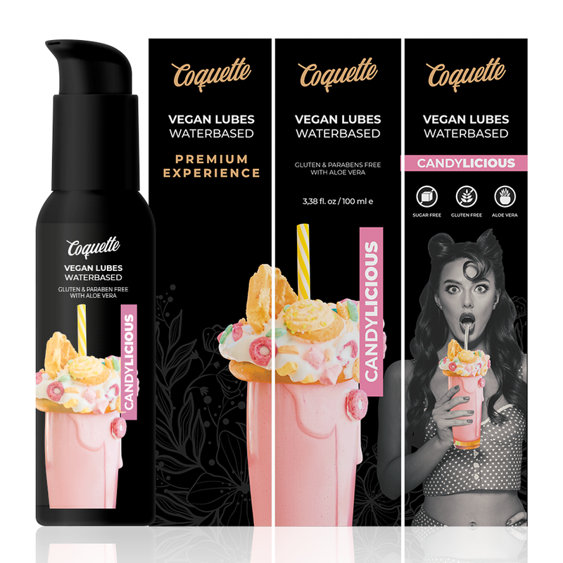 LUBRIFIANT VÉGAN CANDYLICIOUS PREMIUM EXPERIENCE 100ML