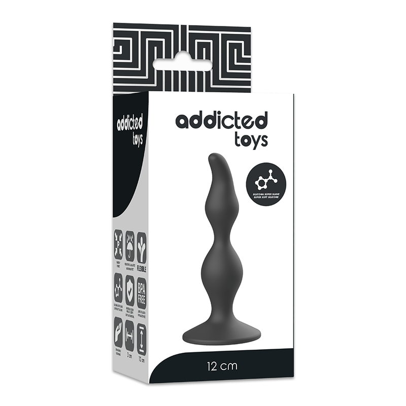 PLUG ANAL 12 CM NOIR