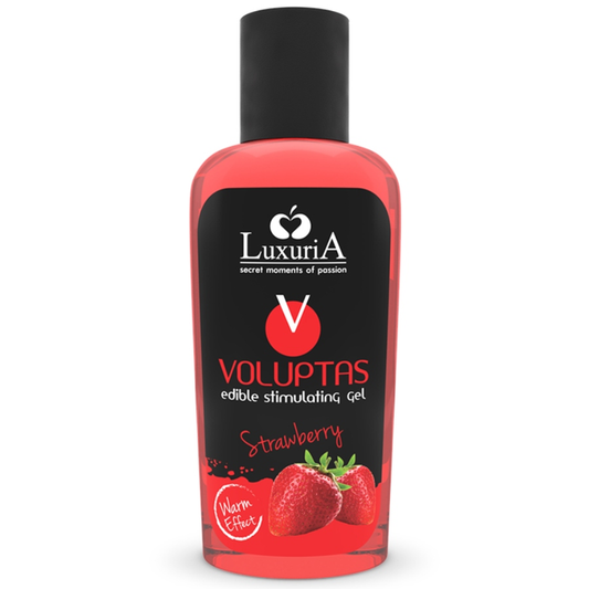GEL DE MASSAGE COMESTIBLE EFFET CHAUFFANT - FRAISE 100 ML