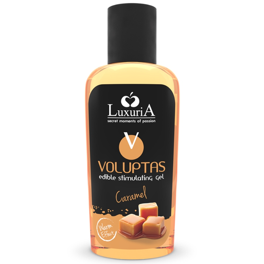 GEL DE MASSAGE COMESTIBLE EFFET CHAUFFANT - CARAMEL 100 ML