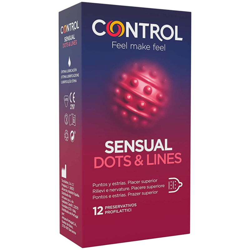 CONTROL - PRESERVATIFS SENSUEL 12 UNITÉS