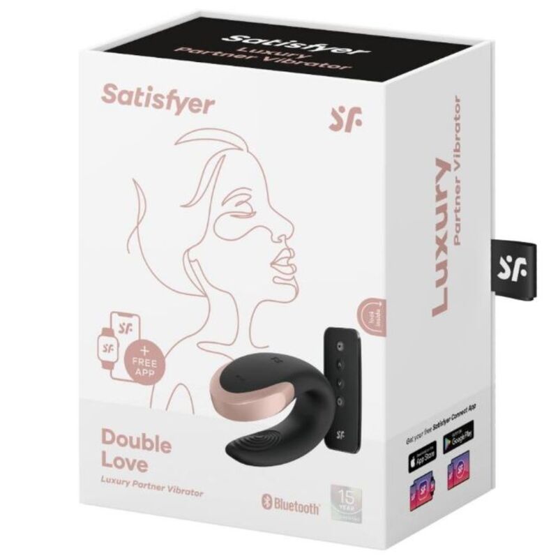 SATISFYER - VIBROMASSEUR DOUBLE LOVE LUXURY PARTNER NOIR
