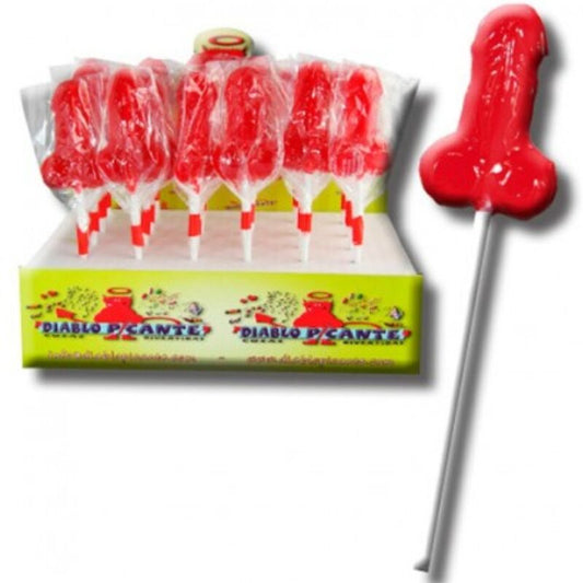SUCETTE PÉNIS FRAISE