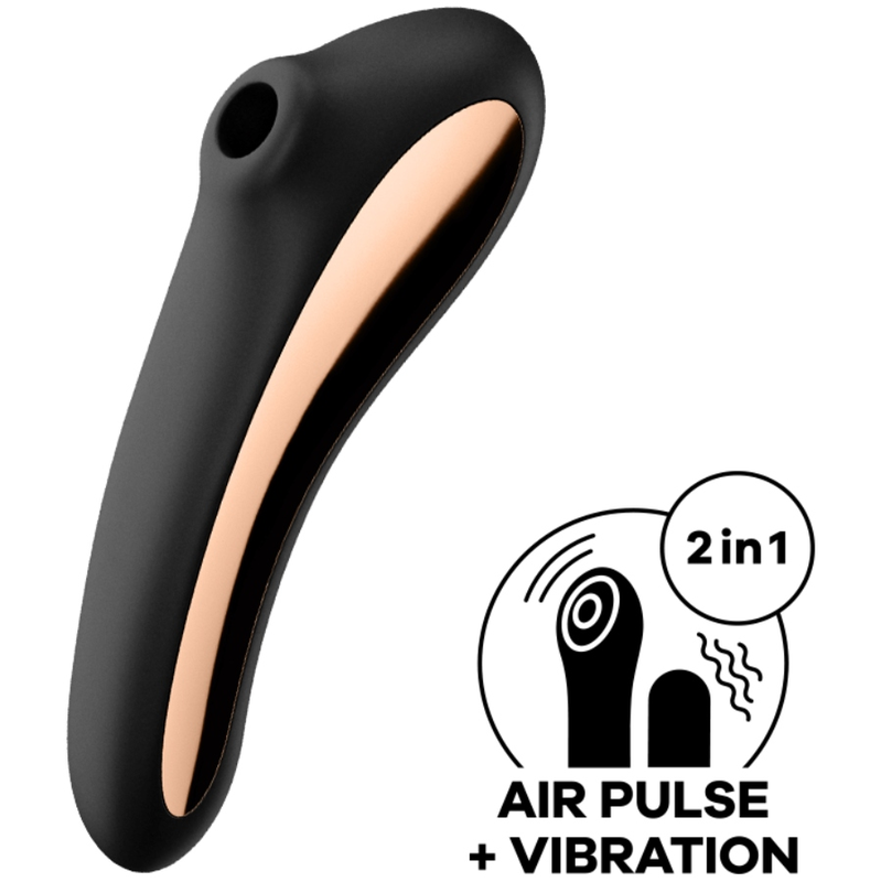SATISFYER - STIMULATEUR "DUAL KISS" NOIR