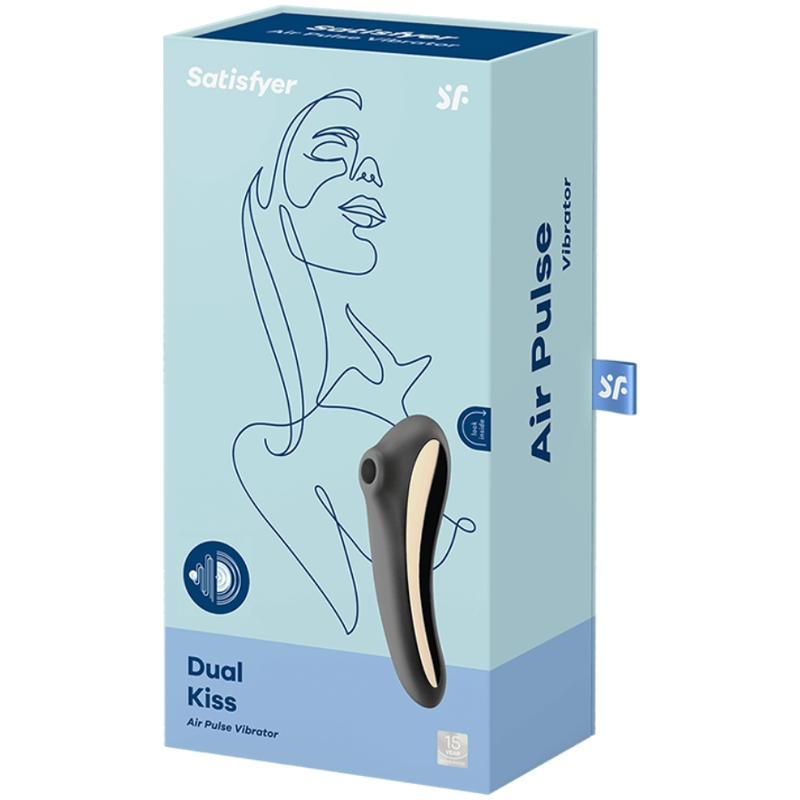 SATISFYER - STIMULATEUR "DUAL KISS" NOIR