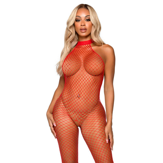 LEG AVENUE - LE FRIVOLE BODYSTOCKING ROUGE