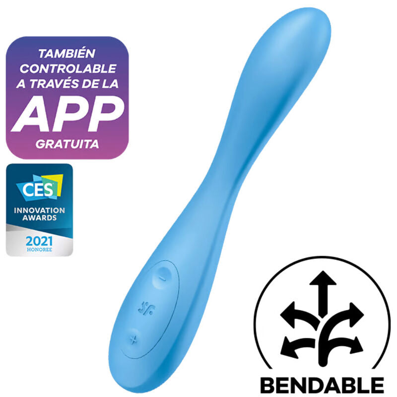 SATISFYER - VIBROMASSEUR "G-SPOT FLEX 4" BLEU