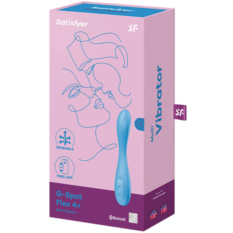 SATISFYER - VIBROMASSEUR "G-SPOT FLEX 4" BLEU