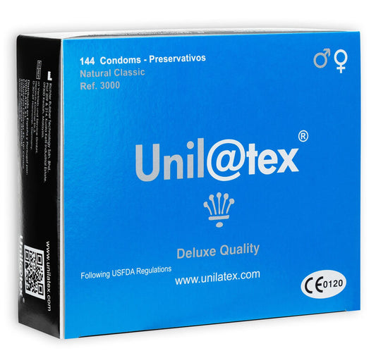 UNILATEX - PRESERVATIFS NATURELS 144 UNITÉS