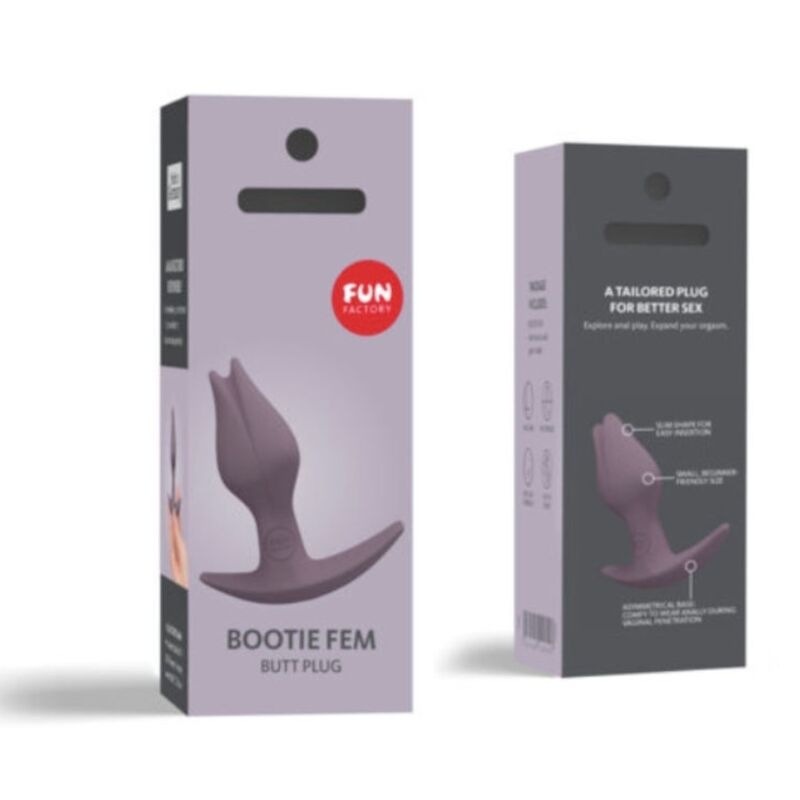 BOOTIE FEM FEMELLE BUTT ANAL PLUG DARK TAUP