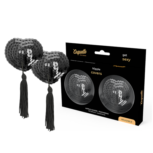 COQUETTE CHIC DESIRE - CACHE-TÉTONS PAILLETTES NOIRES