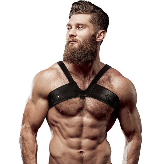 HARNAIS DE POITRINE EN CUIR POUR HOMMES BRIGADE