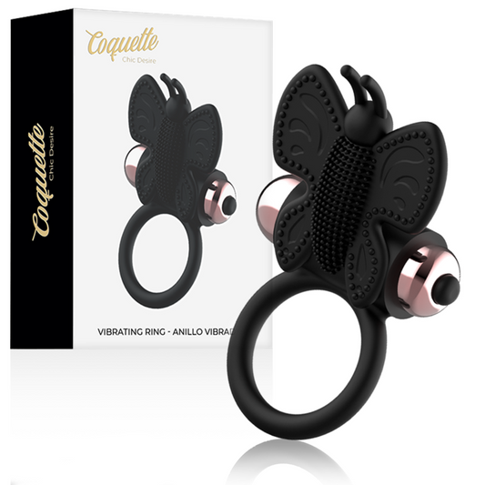 COQUETTE CHIC DESIRE - COCKRING PAPILLON AVEC VIBRATEUR