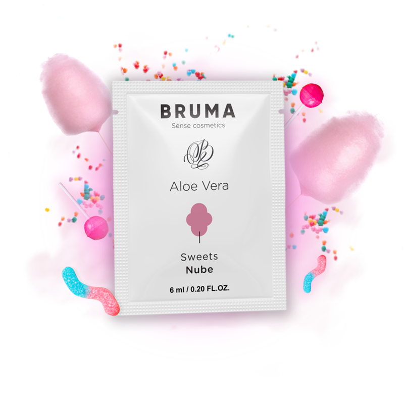 BRUMA - GEL LUBRIFIANT À L''ALOE VERA SAVEUR BONBONS 6 ML