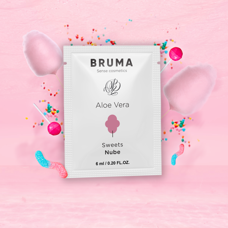 BRUMA - GEL LUBRIFIANT À L''ALOE VERA SAVEUR BONBONS 6 ML